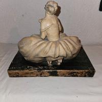 Statuina in terracotta antica firmata Tornati