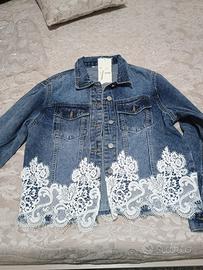 Giacca di jesns e ricamo