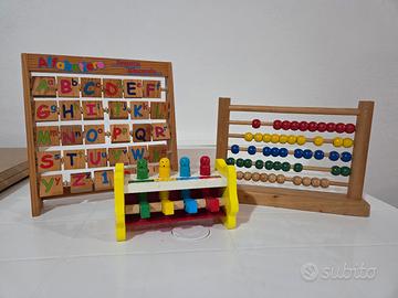 Giochi educativi in legno