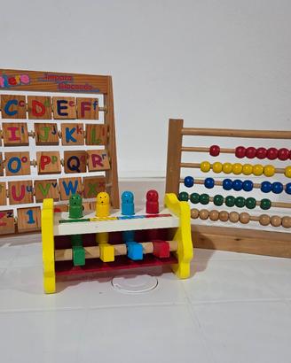 Giochi educativi in legno