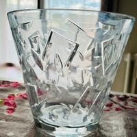 Vaso decorato in cristallo RCR