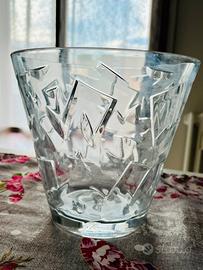 Vaso decorato in cristallo RCR