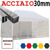 Gazebo 6x3 bianco pieghevole estensibile mercato