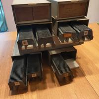 8 Scatole Porta Diapositive Anni 70