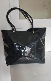 Borsa tote vintage in pelle in vernice Ferragamo