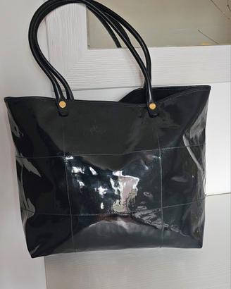 Borsa tote vintage in pelle in vernice Ferragamo