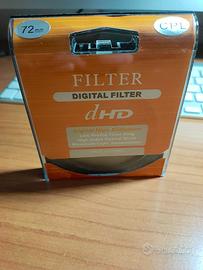 Filtro fotografico Polarizzatore circolare 72mm