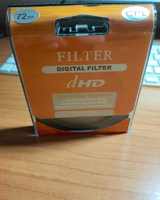 Filtro fotografico Polarizzatore circolare 72mm