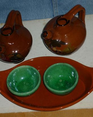 Articoli in terracotta per tavola rustica