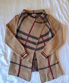 Cardigan donna fantasia quadri made in Italy