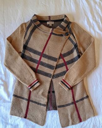 Cardigan donna fantasia quadri made in Italy