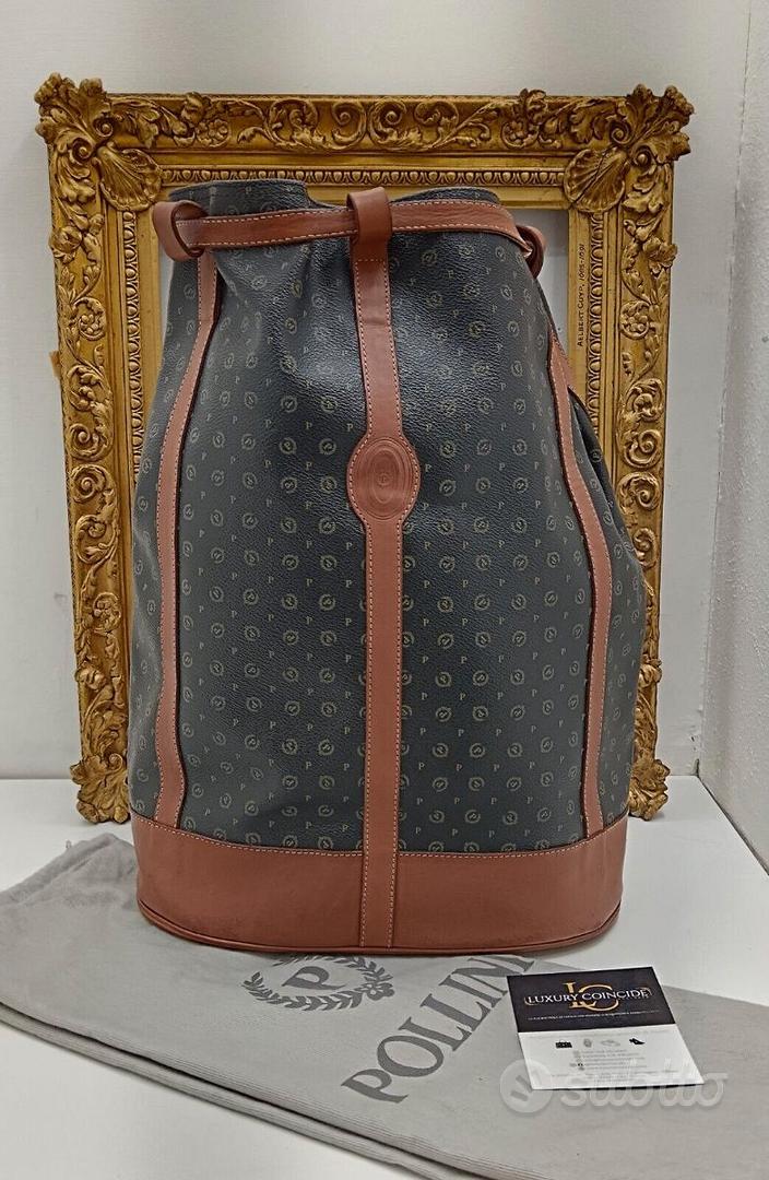 LUXURY COINCIDE PRELOVED POLLINI ZAINO SECCHIELLO A SPALLA MONOGRAM VINTAGE Abbigliamento e Accessori In vendita a Cremona Subito