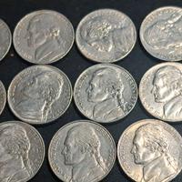 USA - N. 11 MONETE DA 5 CENTS VARI ANNI