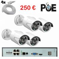 Kit videosorveglianza Poe e Spia 3-5mpx Full-hd F