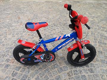 Bicicletta Captain America 14" praticamente nuova