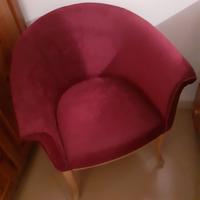 poltrona con tessuto 