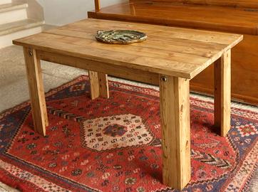 tavolino basso legno massello pallet artigianale