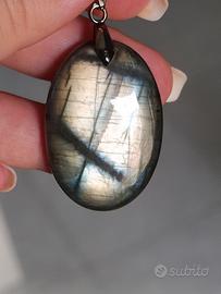 Ciondolo Labradorite Grigio Blu