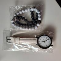 Orologio da donna bianco con accessori in omaggio 