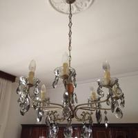 Lampadario a goccia in cristallo