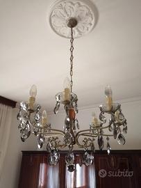 Lampadario a goccia in cristallo