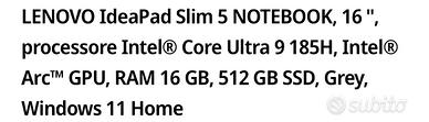 LENOVO IdeaPad Slim 5 NOTEBOOK
