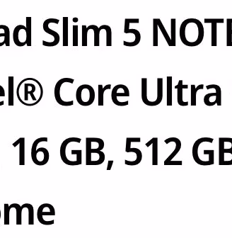 LENOVO IdeaPad Slim 5 NOTEBOOK