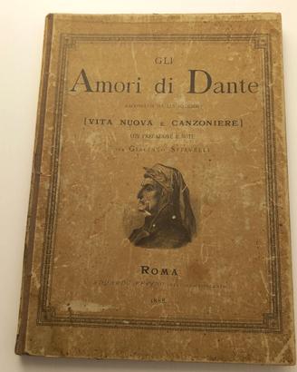 Libro antico opere di Dante