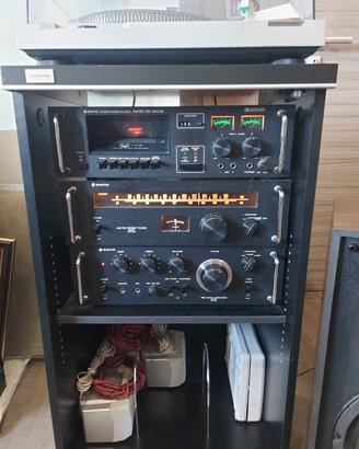 stereo con giradischi 