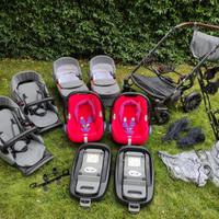Passeggino gemellare Dorjan Quick Twin 3 in 1