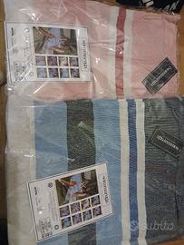 set pz 2 teli mare completi di borse 