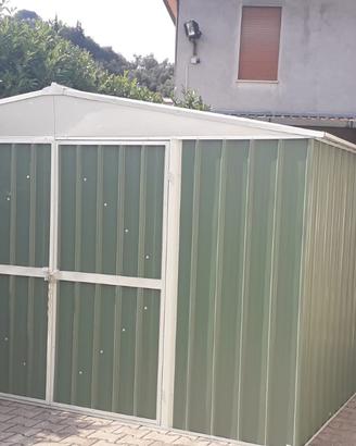 Box prefabbricato in acciaio 360x430cm -15mq verde
