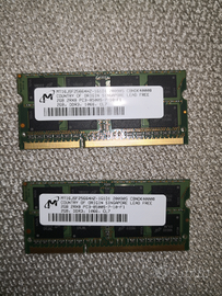 Memoria SDimm 2 x 2Gb 1066 CL7 per iMac dal 2007