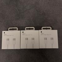 3 cavi ricarica usb-c originale apple nuovi 1mt