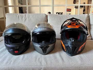 Set di 3 Caschi integrali