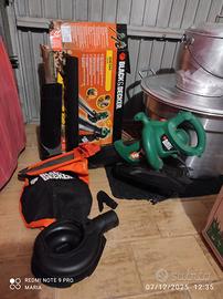 Soffiatore aspiratore trituratore foglie Black & D