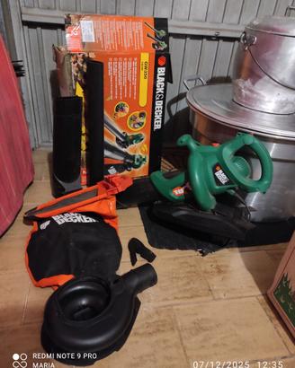 Soffiatore aspiratore trituratore foglie Black & D