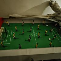 calcio balilla funziona premendo i quadrati anni70