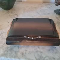 portasigarette con carillon in legno