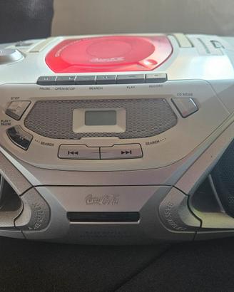 radio-cd-cassette coca cola