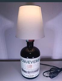 Lampada Design Bottiglia Gin Valdotaine