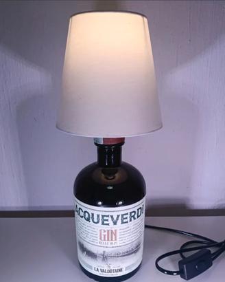 Lampada Design Bottiglia Gin Valdotaine