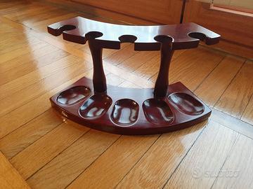Porta Pipe in legno 5 posti - Come nuovo