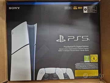 PS5 SLIM Digital 825Gb+2Controller NUOVA SIGILLATA
