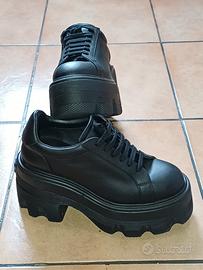 Sneakers Platform Casadei “nexus” pelle nera tg 38