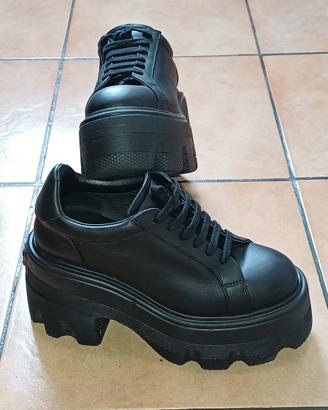 Sneakers Platform Casadei “nexus” pelle nera tg 38