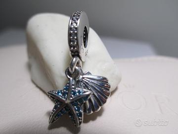 Pandora Charm stella marina tropicale e conchiglia