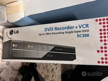 Videoregistratore vhs- dvd-rw lg rc388