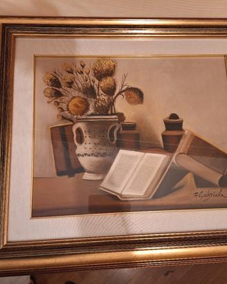 quadro - dipinto olio su tela con certificato