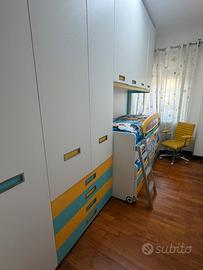 Cameretta completa 2 letti e scrivania